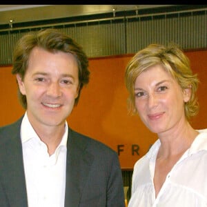 François Baroin et Michèle Laroque - Tournoi de Roland Garros 2009 - Internationaux de France le dimanche 31 mai 2009.