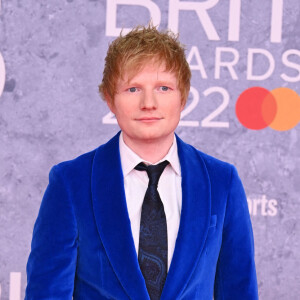Ed Sheeran au photocall de la soirée des BRIT Awards 2022 à l'O2, Peninsula Square de Londres, Royaume Uni, le 8 février 2022. 