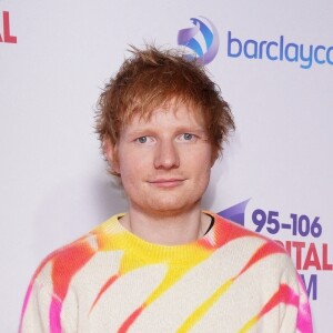 Ed Sheeran au photocall du "Capital's Jingle Ball" à Londres, le 12 décembre 2021. 