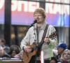Ed Sheeran sur le plateau de l'émsission de NBC "The Today Show" à New York