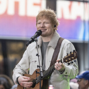 Ed Sheeran sur le plateau de l'émsission de NBC "The Today Show" à New York
