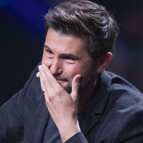 Exclusif - Christophe Beaugrand - Enregistrement de l'émission "La Chanson secrète 11" à Paris, diffusée le 24 juin sur TF1. Le 15 janvier 2022 © Jacovides-Moreau / Bestimage 