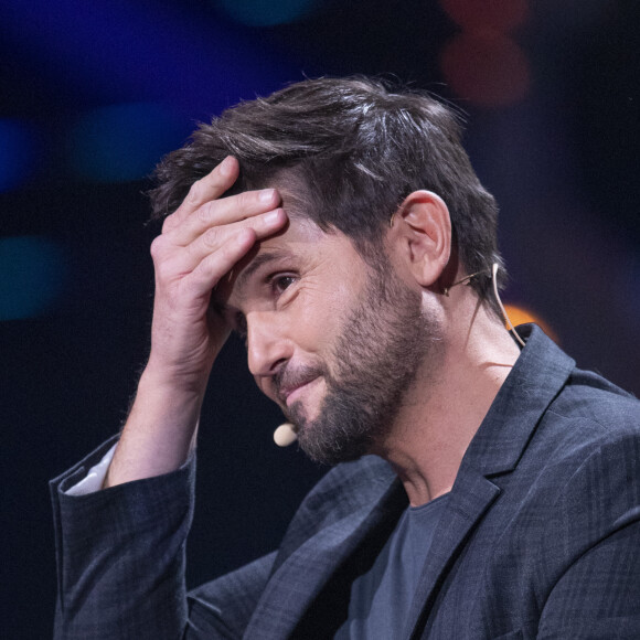 Exclusif - Christophe Beaugrand - Enregistrement de l'émission "La Chanson secrète 11" à Paris, diffusée le 24 juin sur TF1. Le 15 janvier 2022 © Jacovides-Moreau / Bestimage 