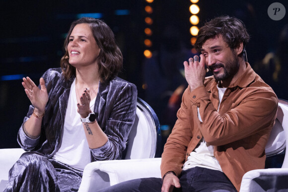 Exclusif - Laure Manaudou et son mari Jérémy Frérot - Enregistrement de l'émission "La Chanson secrète 11" à Paris © Cyril Moreau / Bestimage 