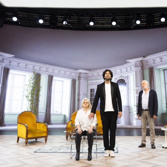 Exclusif - Isabelle Nanty, Max Boublil, François Berléand - Tournage de l'émission "La Fine Equipe de Pierre Palmade", diffusée le 25 juin sur France 2 © Cyril Moreau-Tiziano Da Silva / Bestimage