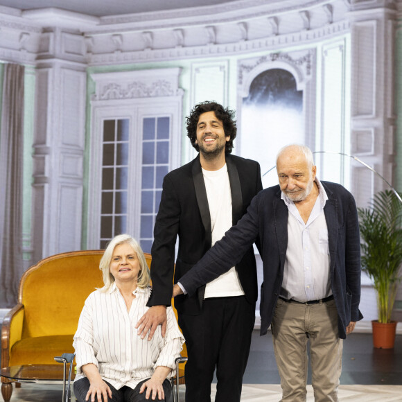 Exclusif - Isabelle Nanty, Max Boublil, François Berléand - Tournage de l'émission "La Fine Equipe de Pierre Palmade", diffusée le 25 juin sur France 2 © Cyril Moreau-Tiziano Da Silva / Bestimage