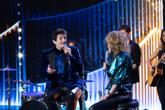 Exclusif - Pierre Palmade, Chantal Ladesou - Tournage de l'émission "La Fine Equipe de Pierre Palmade", diffusée le 25 juin sur France 2 © Cyril Moreau-Tiziano Da Silva / Bestimage