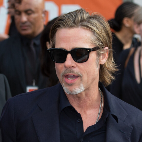 Brad Pitt - Avant-première du film "Once Upon a Time in Hollywood" au Odeon Leicester Square à Londres, le 30 juillet 2019. 