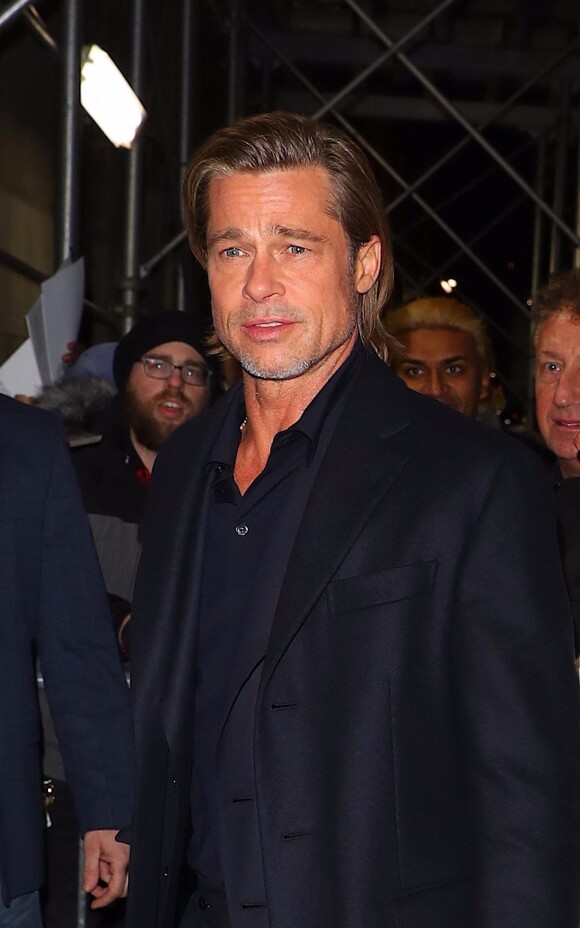 Brad Pitt arrive au "2020 National Board of Reviews Awards Gala" à New York, le 8 janvier 2020. 