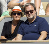 Pierre Hermé et sa femme Valérie Franceschi - Célébrités dans les tribunes des internationaux de France de Roland Garros à Paris le 30 mai 2022. © Cyril Moreau - Dominique Jacovides/Bestimage  Celebrities in the stands of the French internationals at Roland Garros in Paris on May 30, 2022.