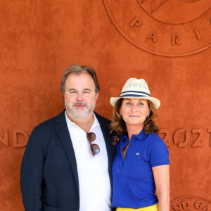 Pierre Hermé et sa femme Valérie au village des Internationaux de France de tennis de Roland Garros à Paris, France, le 11 juin 2021. © Dominique Jacovides/Bestimage  Celebs on Day 13 at the Roland Garros village during the French Open tennis in Paris, France on June 11, 2021. 