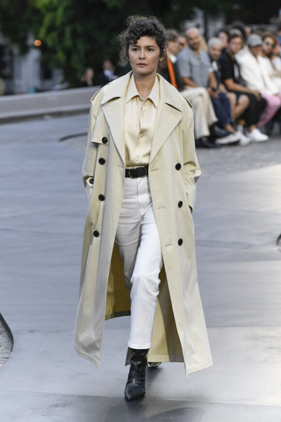 Audrey Tautou lors du défilé de mode Homme printemps-été 2023 Ami - Alexandre Mattiussi, au Sacré-Coeur à Paris, France, le 23 juin 2022. 