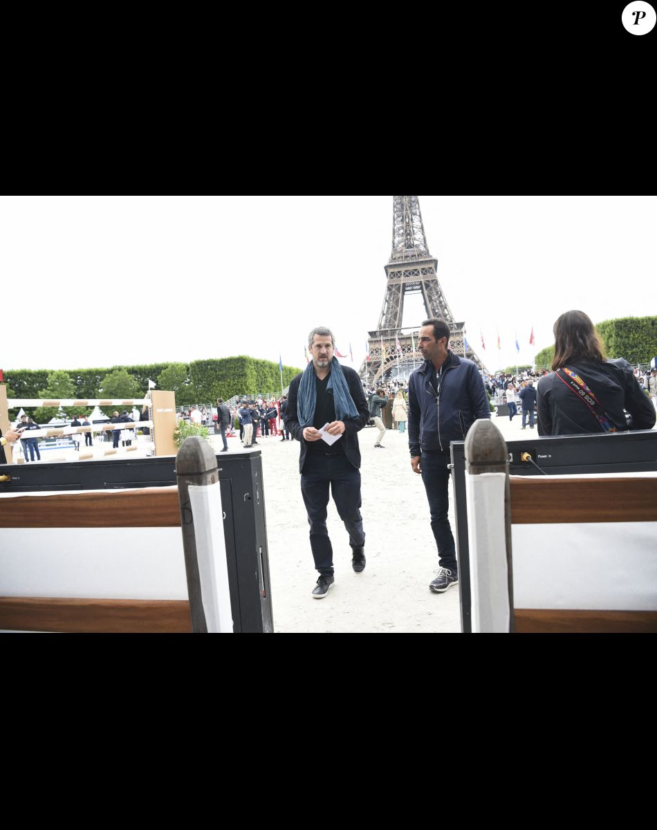 Guillaume Canet lors de la 8ème édition du "Longines Paris Eiffel Jumping" au Champ de Mars à Paris, le 25 juin 2022.
