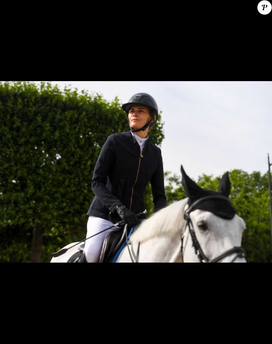 Marina Hands sur Copyright en détente du Prix Geberit lors de la 8ème édition du "Longines Paris Eiffel Jumping" au Champ de Mars à Paris, France, le 26 juin 2022. © Perusseau-Gorassini-Tribeca / Bestimage