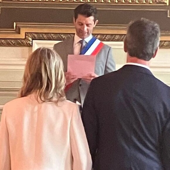 Mariage de Karin Viard et Manuel Herrero, à Paris. Juin 2022. Photo partagée par le marié sur Instagram.