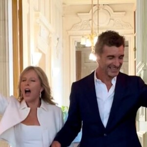 Mariage de Karin Viard et Manuel Herrero, à Paris. Juin 2022. Photo partagée par le marié sur Instagram.