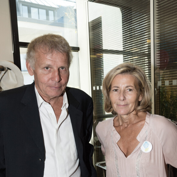 Patrick Poivre d'Arvor et Claire Chazal - 11ème édition du "BGC Charity Day" à Paris le 11 septembre 2015 en mémoire aux 658 collaborateurs du groupe BGC partners (leader mondial du courtage interbancaire) disparus il y a 14 ans dans les attentats du World Trade Center le 11 septembre 2001.