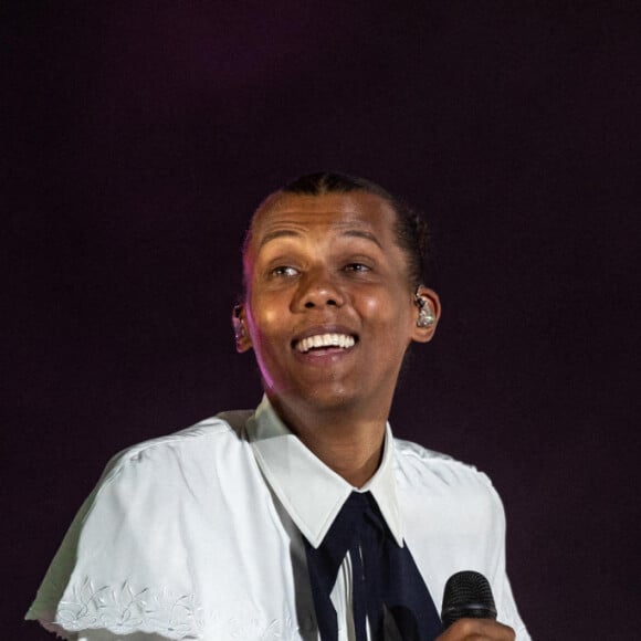 Le chanteur Stromae lors du Festival de Coachella à indio, Los Angeles, Californie, Etats-Unis, le 23 avril 2022. © Daniel DeSlover/Zuma Press/Bestimage 