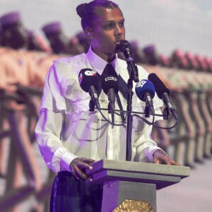 Le chanteur Stromae lors du Festival de Coachella à indio, Los Angeles, Californie, Etats-Unis, le 23 avril 2022. © Daniel DeSlover/Zuma Press/Bestimage 