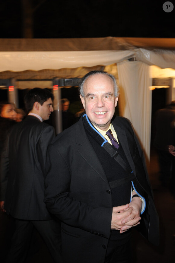 Frédéric Mitterrand lors du dîner du Crif au pavillon d'Armenonville le 3 février 2010