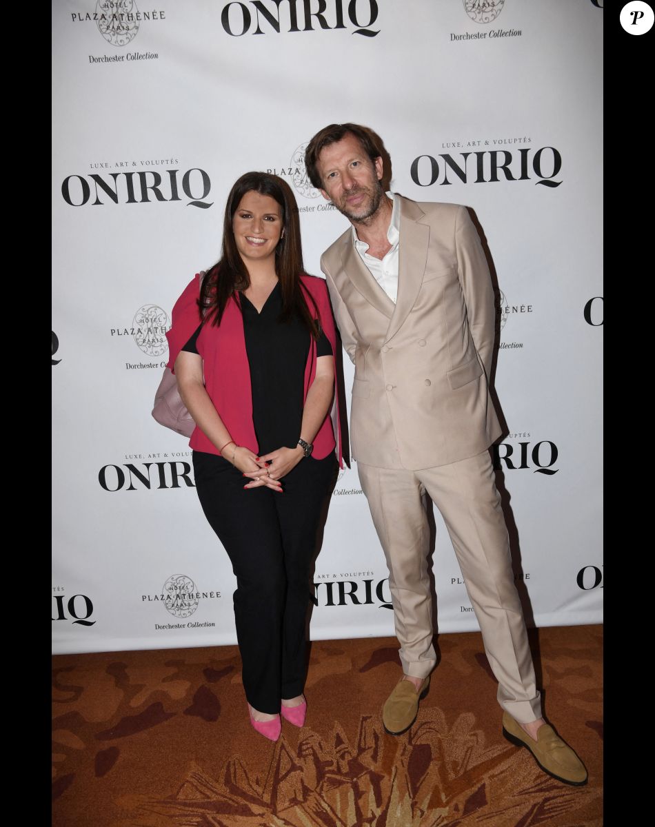 Marlène Schiappa, Dominique Busso (CEO de Forbes France) - Soirée de lancement du magazine Oniriq à l'hôtel Plaza Athénée à Paris le 26 juin 2022. © Rachid Bellak/Bestimage