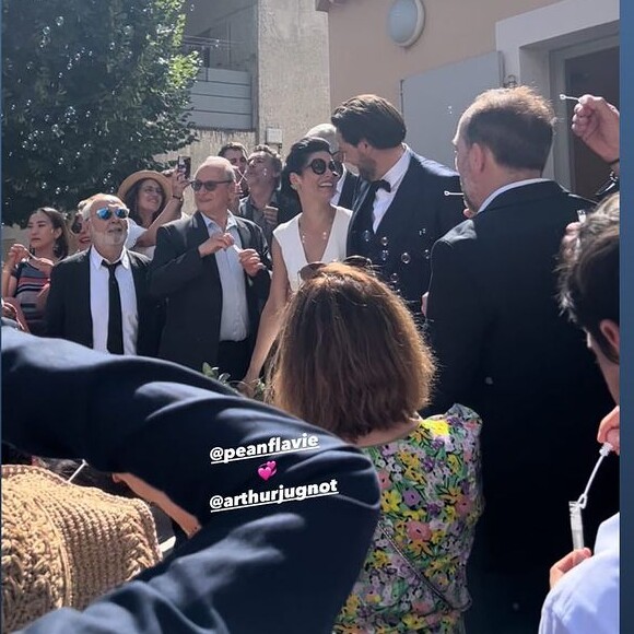 Gérard Jugnot au mariage de son fils Arthur.