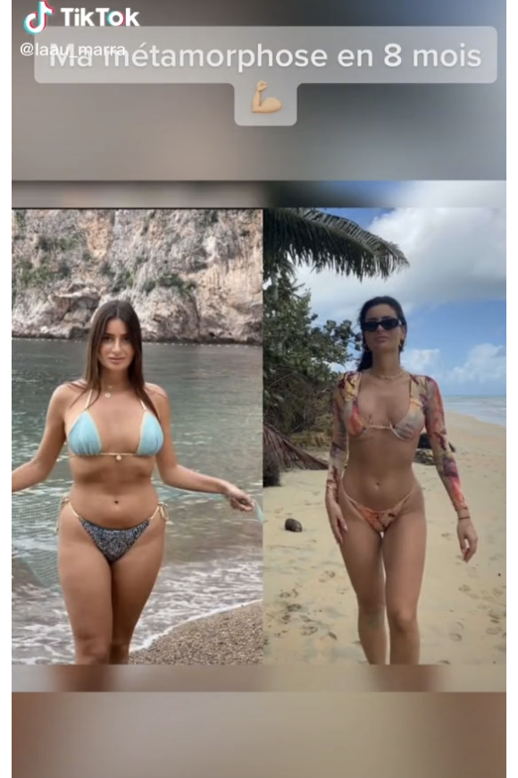 Laura Marra (Les Marseillais) dévoile sa transformation physique sur TikTok