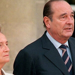 Jacquest et Bernadette Chirac à l'Elysée