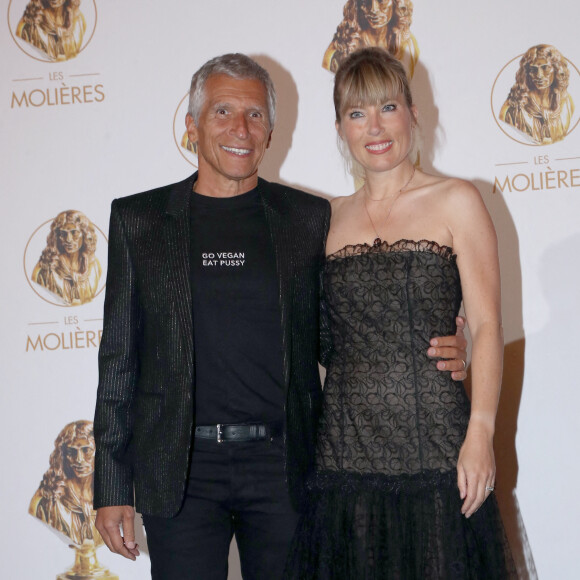 Nagui et sa femme Mélanie Page - 33ème " Nuit des Molières " aux Folies Bergère à Paris le 30 Mai 2022. Bertrand Rindoff / Bestimage 