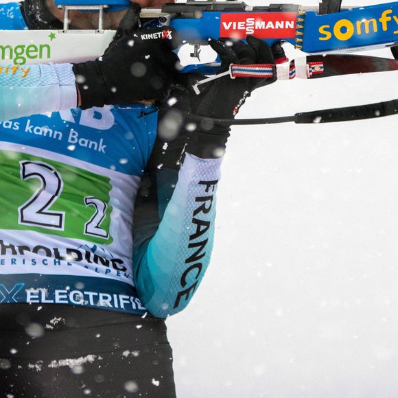 Martin Fourcade FRA - Biathlon : Relais 4x7,5km Hommes - IBU Coupe du Monde - à Ruhpolding le 18 janvier 2020.