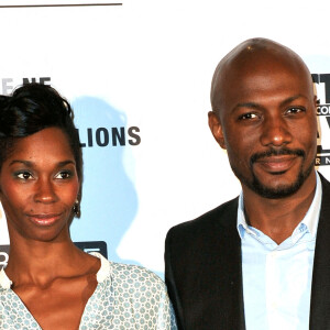 Harry Roselmack et sa femme Chrislaine - Diner de gala caritatif 'Action contre la faim' a l'hotel Pullman Bercy a Paris le 5 Decembre 2012.