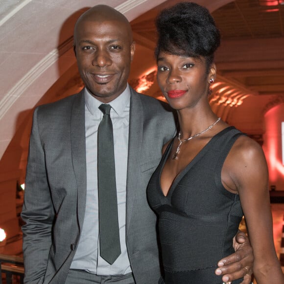 Exclusif -Harry Roselmack et sa femme Chrislaine Roselmack - Soirée des 15 ans de l'association "Maïsha Africa" de Sonia Rolland au Pavillon Cambon à Paris. © Veeren-Moreau/Bestimage