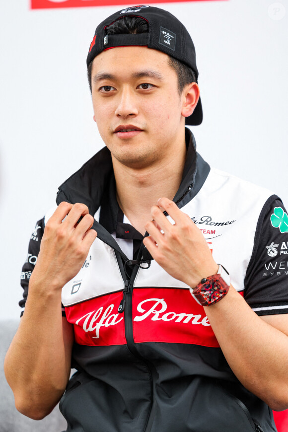 Guanyu Zhou - Les pilotes du Grand Prix de Grande-Bretagne, dixième manche du championnat du monde de Formule 1, qui se déroule sur le circuit de Silverstone. © dppi / Panoramic / Bestimage