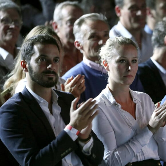 Marion Maréchal et son mari Vincenzo Sofo - Convention de la Droite à La Palmeraie, Paris, France, le 28 septembre 2019