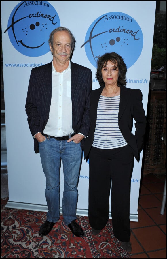 Patrick Chesnais et son épouse Josiane Stoleru lors du lancement en 2010 du site internet de l'association Ferdinand, du nom de son fils tué dans un accident de voiture en 2006