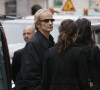 L'acteur Patrick Chesnais quittant l'église Saint-Roch à Paris après les funérailles de son fils Ferdinand le 22 octobre 2006