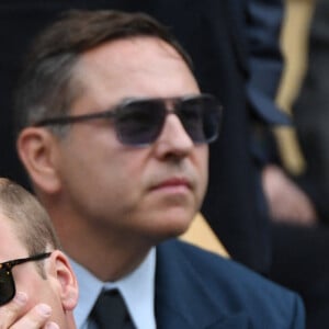 Le prince William, duc de Cambridge, et Catherine (Kate) Middleton, duchesse de Cambridge, dans les tribunes du tournoi de Wimbledon au All England Lawn Tennis and Croquet Club à Londres, Royaume Uni, le 5 juillet 2022. 