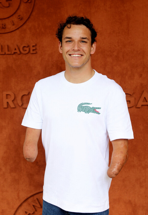 Théo Curin - Personnalités au village (jour 11) lors des Internationaux de France de Tennis de Roland Garros à Paris. Le 1er juin 2022 © Dominique Jacovides / Bestimage