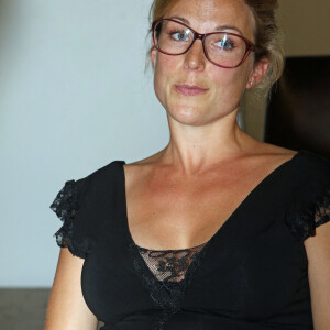 Exclusif - Aurélie Vaneck enceinte - Aurélie Vaneck (enceinte de son 2ème enfant) au 1er festival des jeunes talents à La Teste en Gironde le 5 juillet 2015.