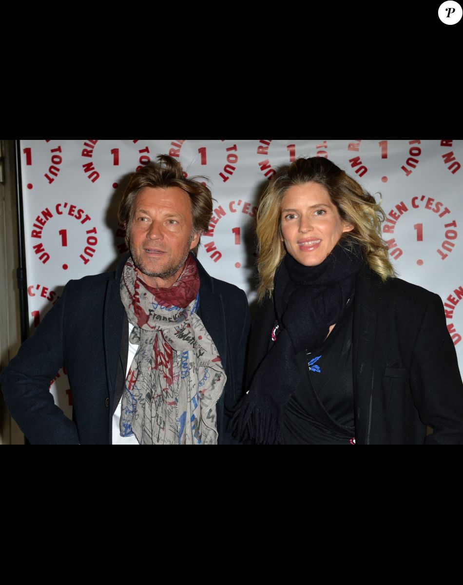 Laurent Delahousse et sa compagne Alice Taglioni (enceinte) lors d'une visite privée et d'un dîner de gala caritatif donné en faveur des actions de l'association "Un Rien C'est Tout" au musée Rodin à Paris, France, le 19 septembre 2019. © Veeren/Bestimage