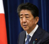 Japon : le Premier ministre, Shinzo Abe, annonce sa démission pour raisons de santé, le 28 août 2020 © POOL via Zuma/Bestimage