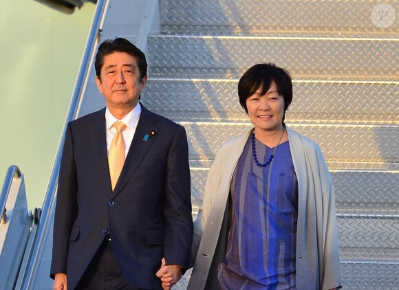 Shinzo Abe avec sa femme Akie