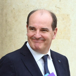 Jean Castex à la sortie du Conseil des ministres au Palais de l'Élysée à Paris le 13 avril 2022. © Giancarlo Gorassini / Bestimage