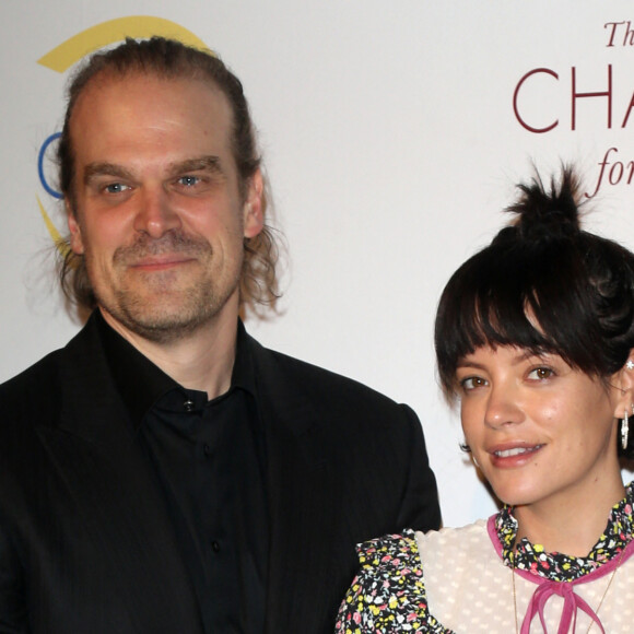 Lily Allen et son compagnon David Harbour au gala Champions for Change à New York, le 17 octobre 2019.