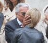 Jean-Marie Périer, Julie Andrieu - Obsèques de Nicole Courcel en l'église Saint-Roch à Paris le 30 juin 2016.