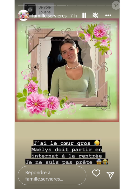 Laëtitia et Sébastien Servières (Familles nombreuses, la vie en XXL) ont annoncé que leur fille de 14 ans, Maëlys serait inscrite en internat à la rentrée prochaine - Instagram
