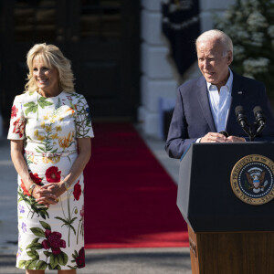 Joe Biden et sa femme Jill - Le président américain en famille lors de la célébration de l'Independence Day dans le parc de la Maison Blanche à Washington. Le 4 juillet 2022 - Dominick Sokotoff / Zuma Preszs / Bestimage 