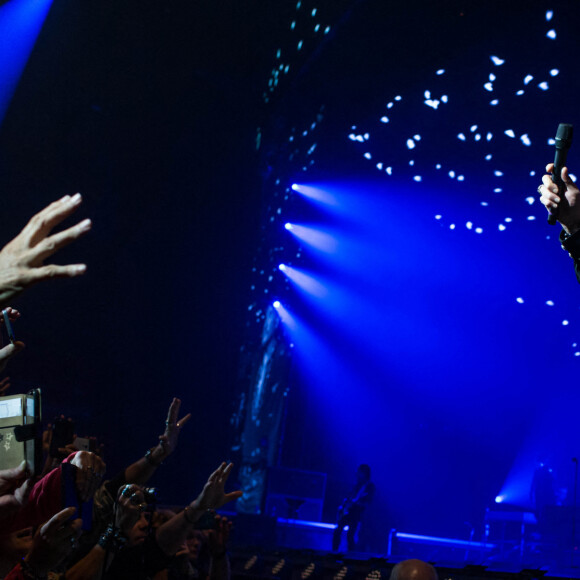 Exclusif - Johnny Hallyday en concert à l'Arena à Genève. Le 2 novembre 2015 © Cyril Moreau / Bestimage 