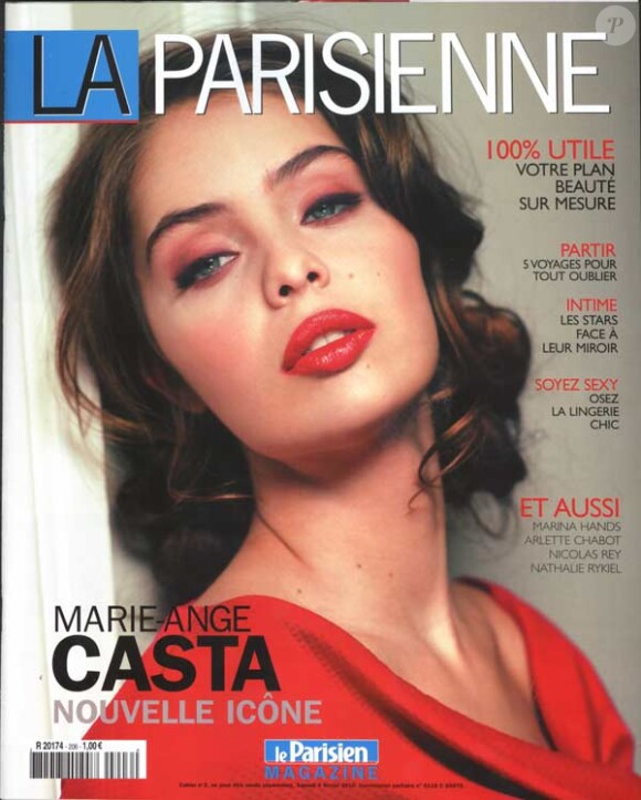 Marie-Ange Casta en couverture de La Parisienne