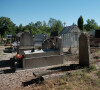 Image du cimetière de Dalmaze près de Cagnac-les-Mines, la ville où habitait la disparue Delphine Jubillar. Des recherches ont lieu dans la zone